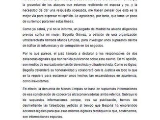 Carta íntegra del Presidente Pedro Sánchez a los españoles