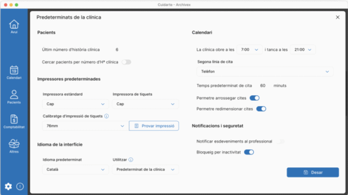 Archivex incorpora el catalán a su software de gestión clínica en su nueva actualización